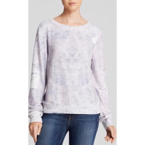WILDFOX Crewneck Long Sleeve Print Sweater Size‎ Small